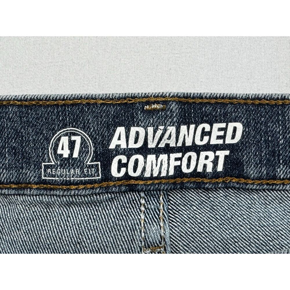 Wrangler 47MWZ Men's Advanced Comfort Regular Fit Blue  Jeans - Size 42x30* - Picture 4 of 5